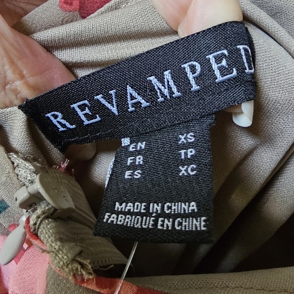 Women's RUCHED FLORAL MINI DRESS OPEN BACK XS - Picture 4 of 8